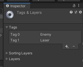 Laser appears in list of Tags